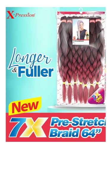 7X -Pre Stretched Braid 64″