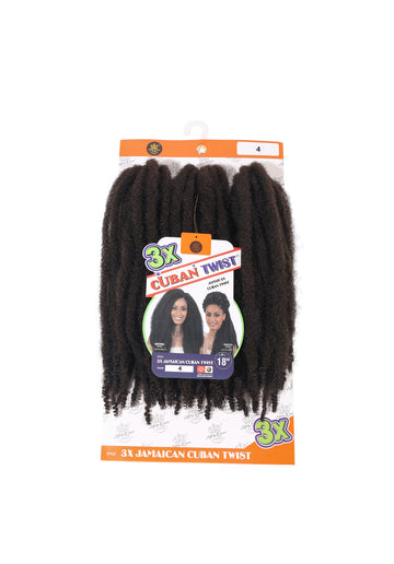 3X Jamaican Cuban Twist 18"