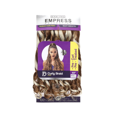 Tresses bouclées à la française - Tresses bouclées 40"