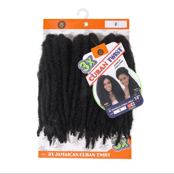3X Jamaican Cuban Twist 14"