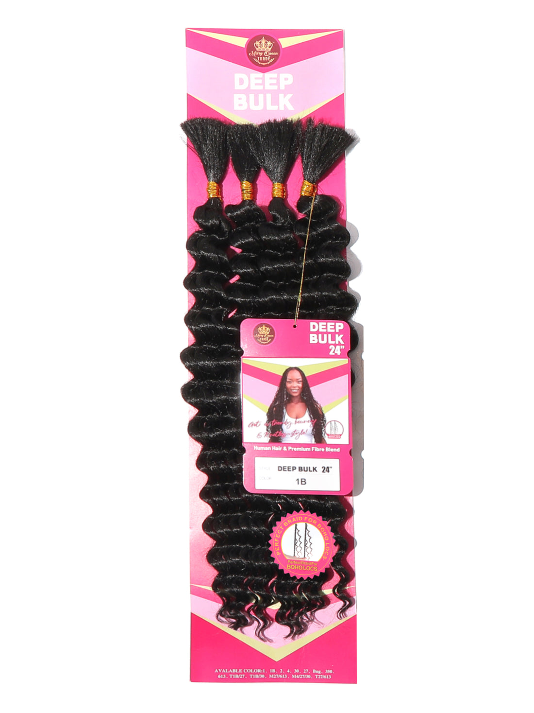 Boho Deep Bulk Human Hair 24"