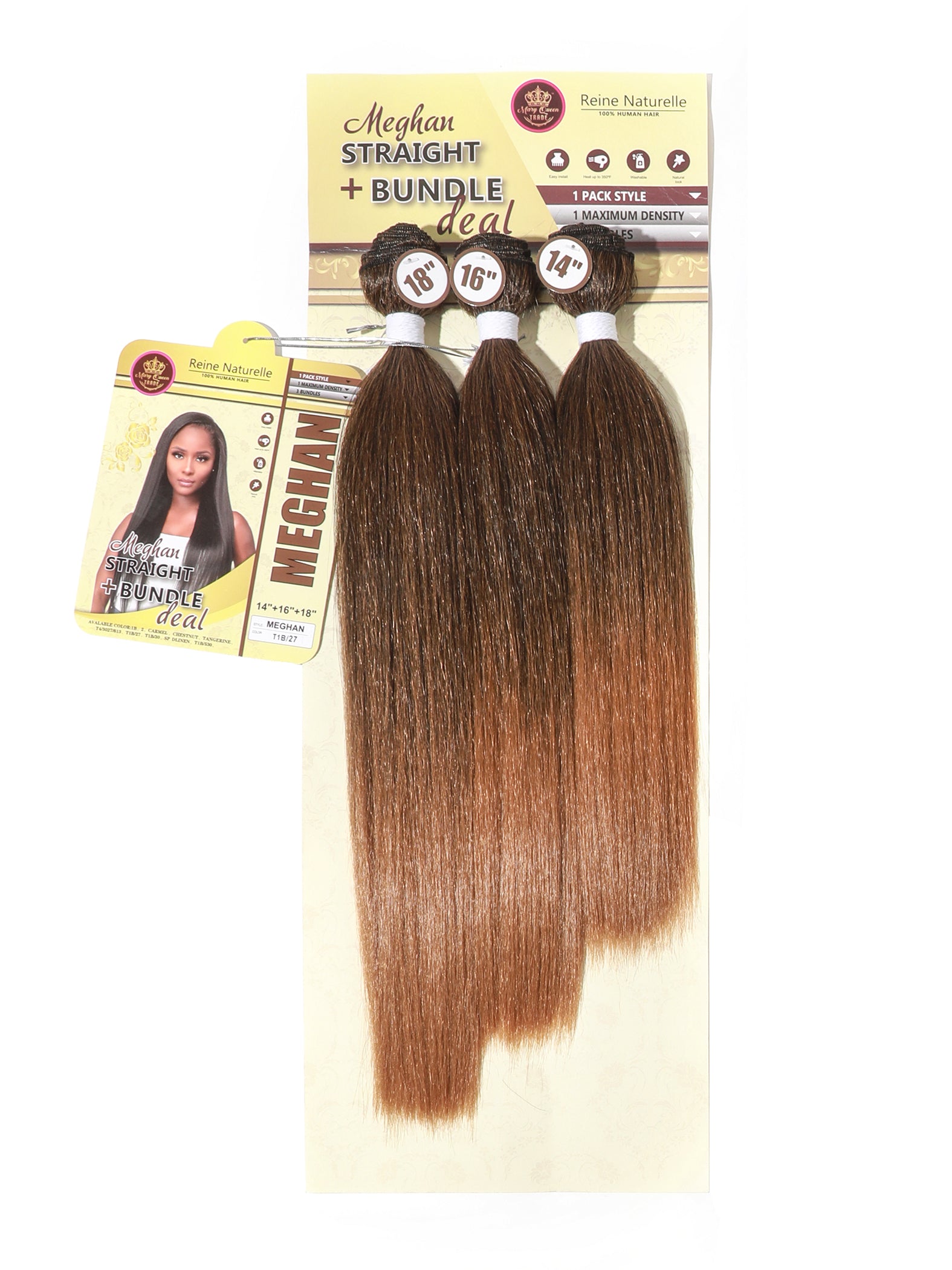 Straight Meghan 14" 16" 18" - Wholesale