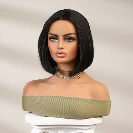 Jet Black Bob Synthetic Wig LC2050-1