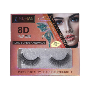 8D Faux Mink Eyelashes (12 Pcs) - Wholesale