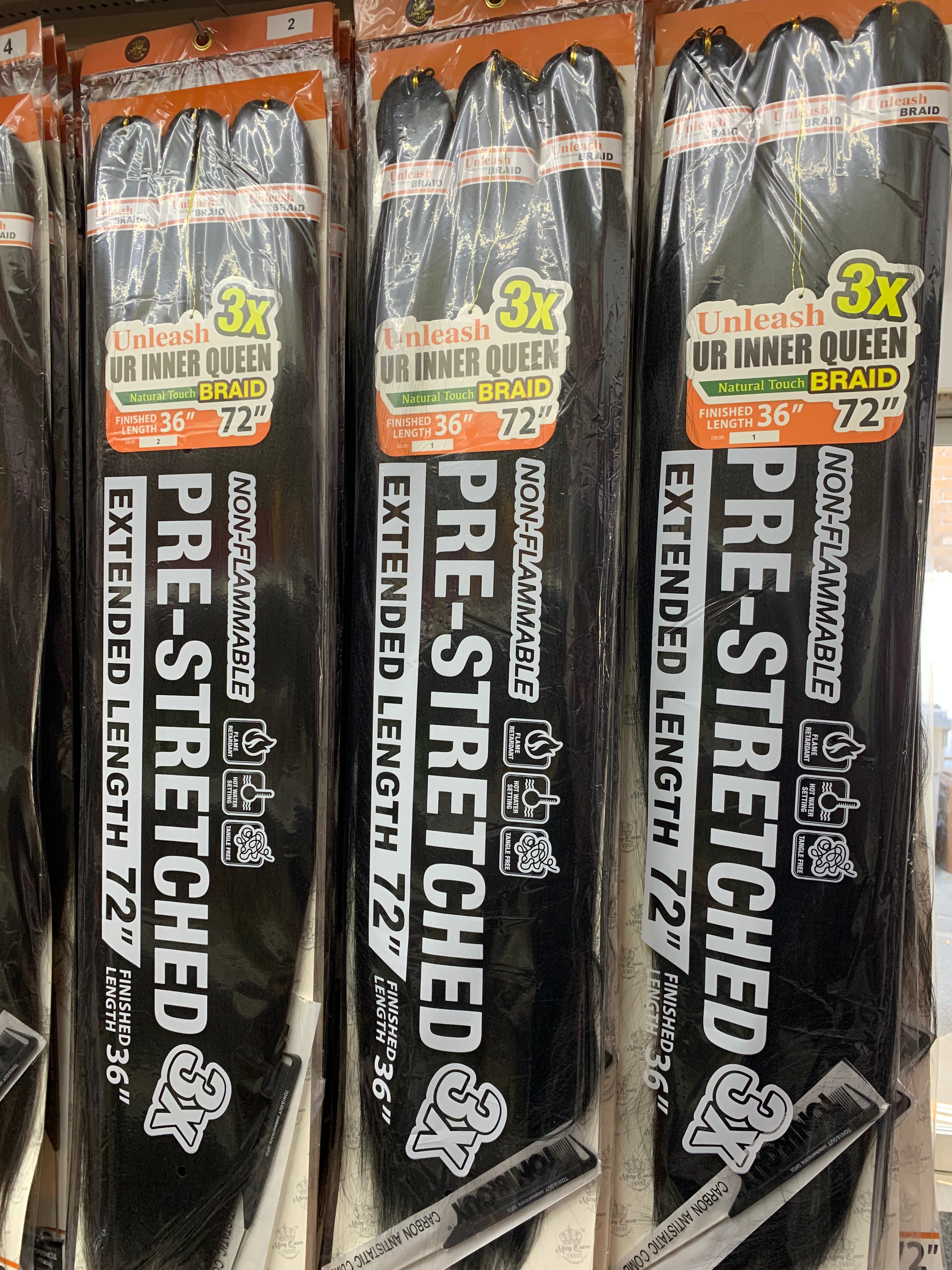 3X Pre-Stretched Braid 72" - Wholesale
