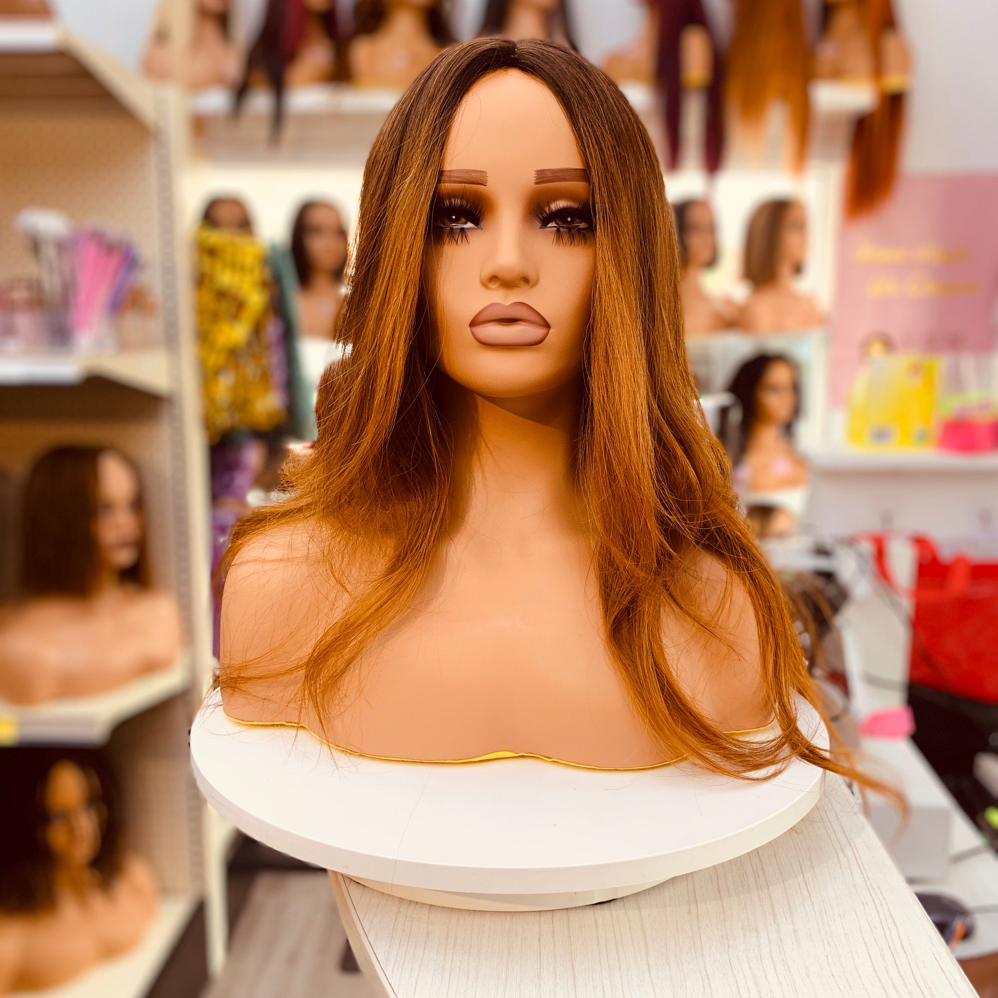Dark Roots to Blonde Wavy Wigs - LC2018