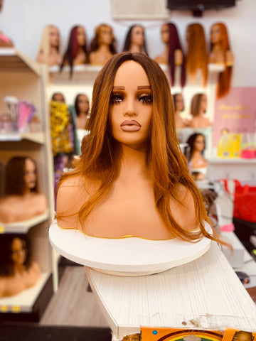 Dark Roots to Blonde Wavy Wigs - LC2018