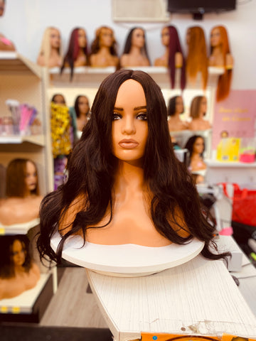 Long Wavy Dark Brown Synthetic Wigs - WL1115-1