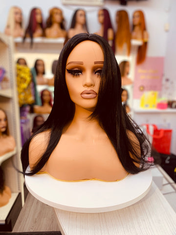 Long Wavy Black Synthetic Wigs - WL1113-6