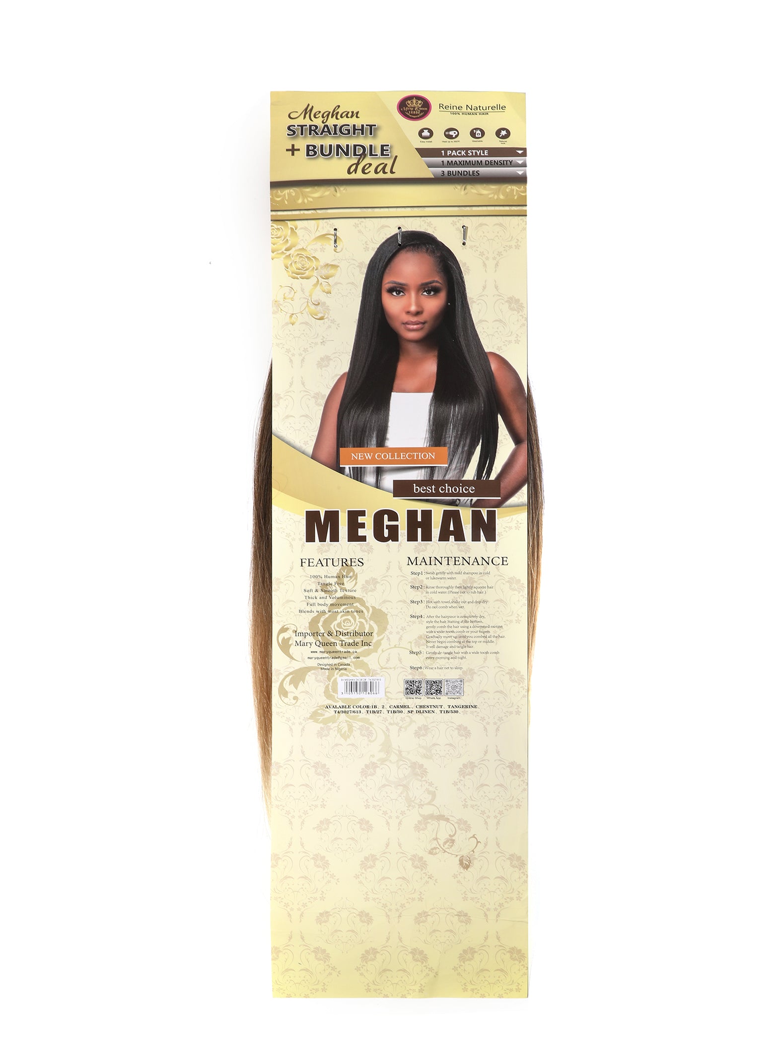 Straight Meghan 14" 16" 18" - Wholesale