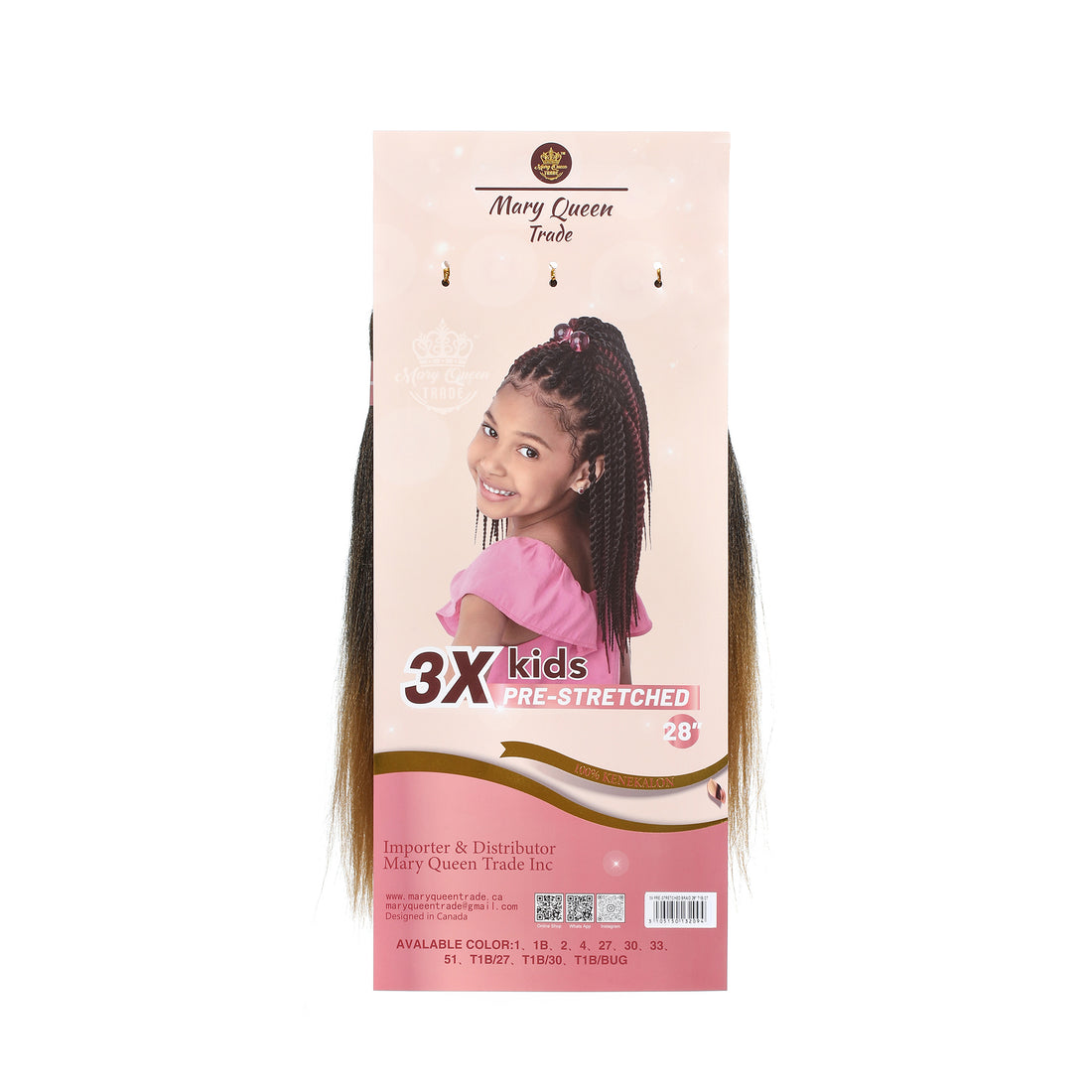 3X Kids Braid 28" - Wholesale