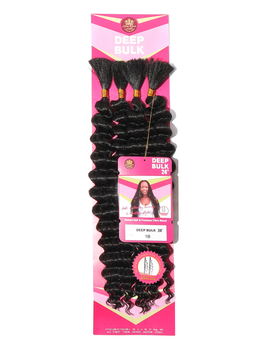 Boho Deep Bulk Human Hair Braid 24"