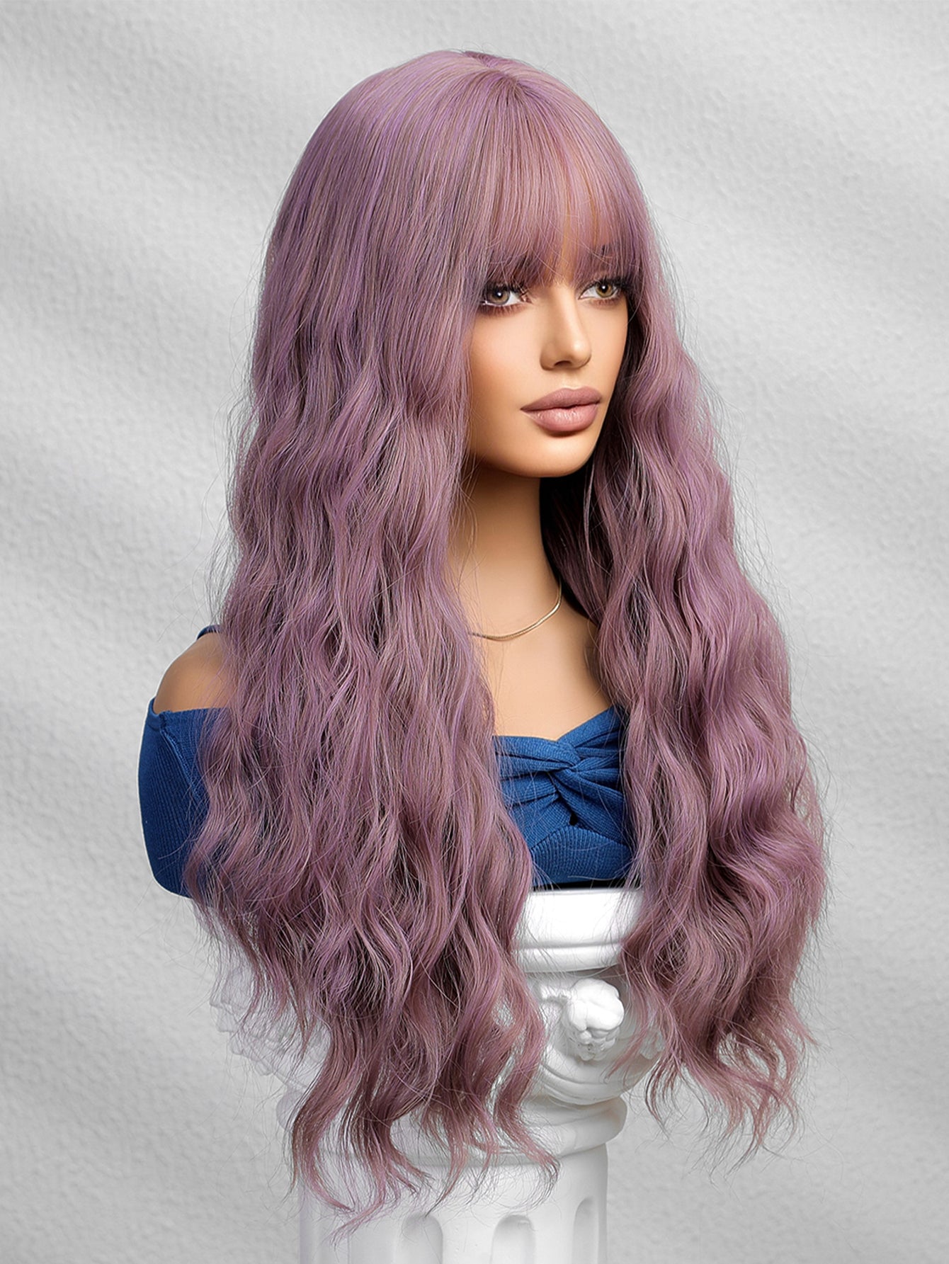 Ash Purple Wig