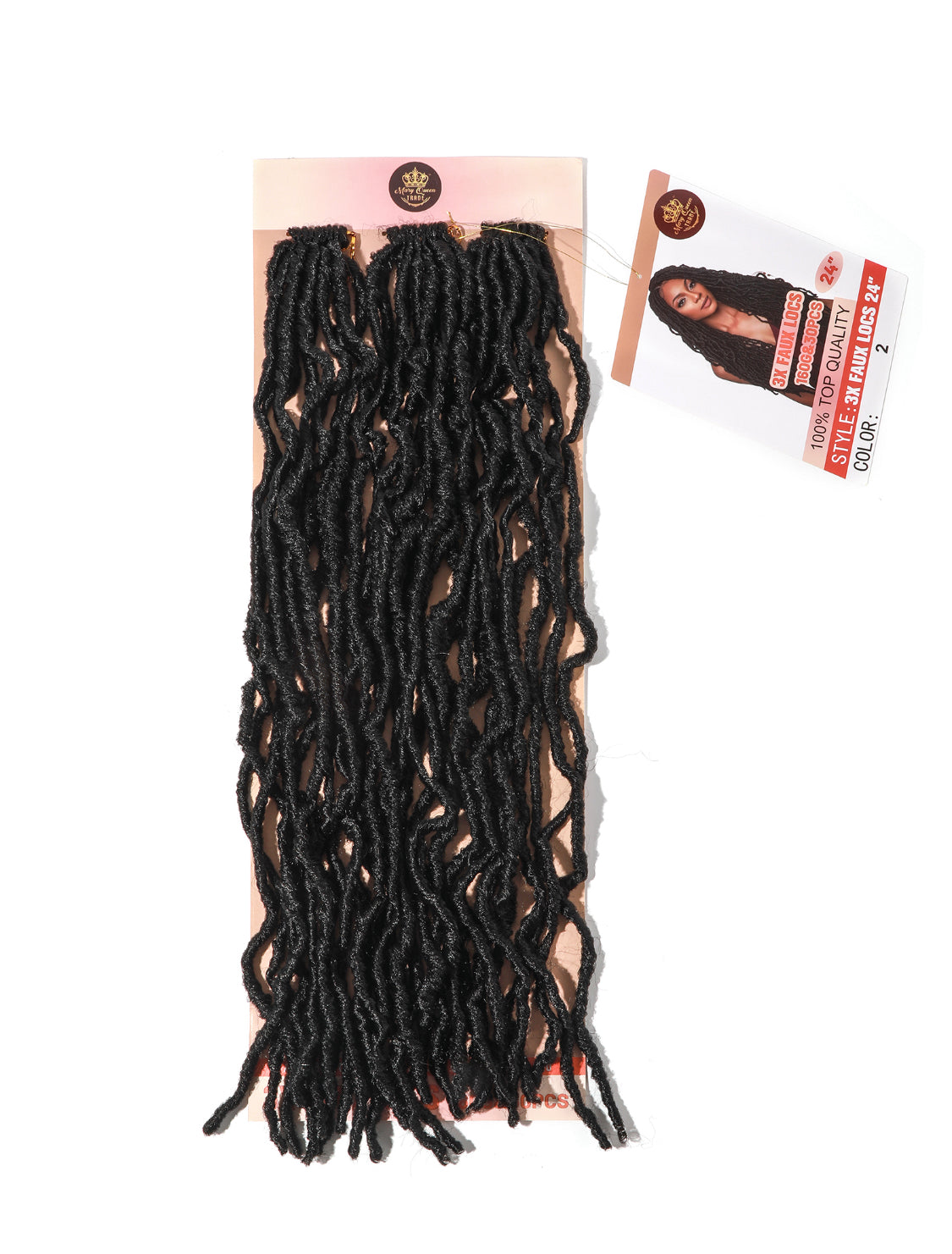 3X Faux Locs 24"