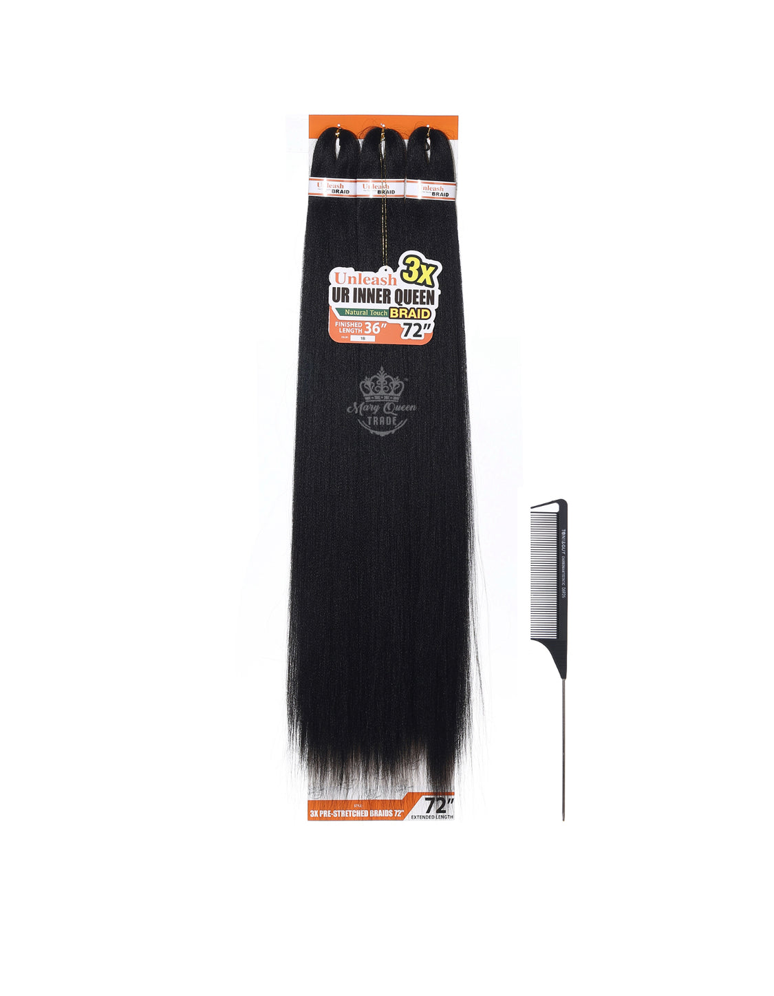 3X Tresse pré-étirée 72"