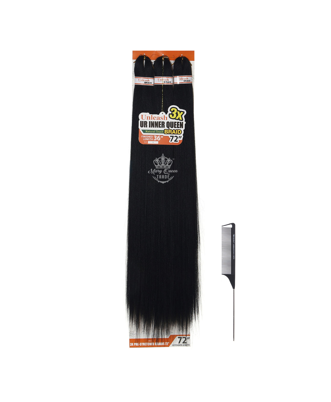 3X Tresse pré-étirée 72"