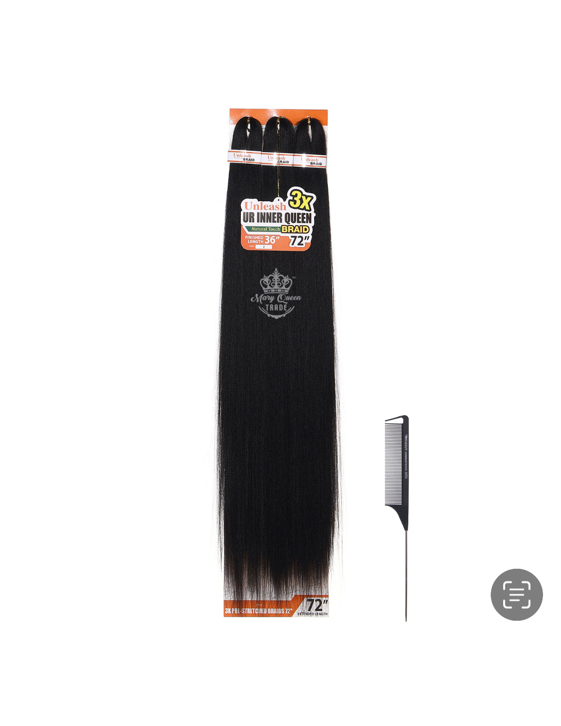 3X Tresse pré-étirée 72"