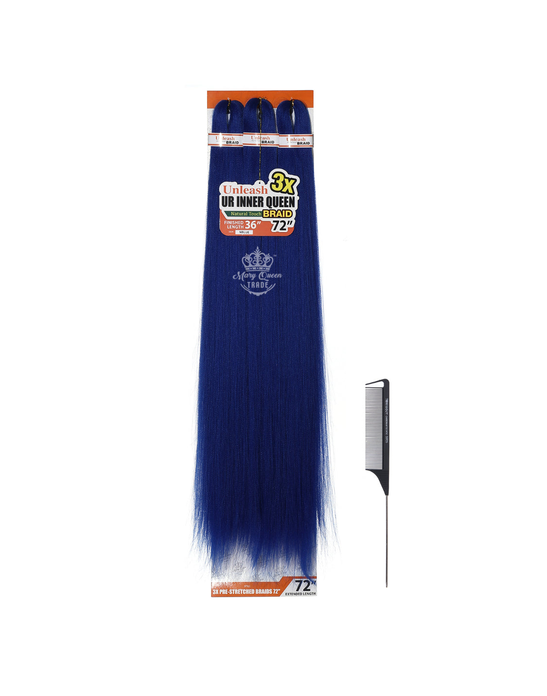 3X Tresse pré-étirée 72"