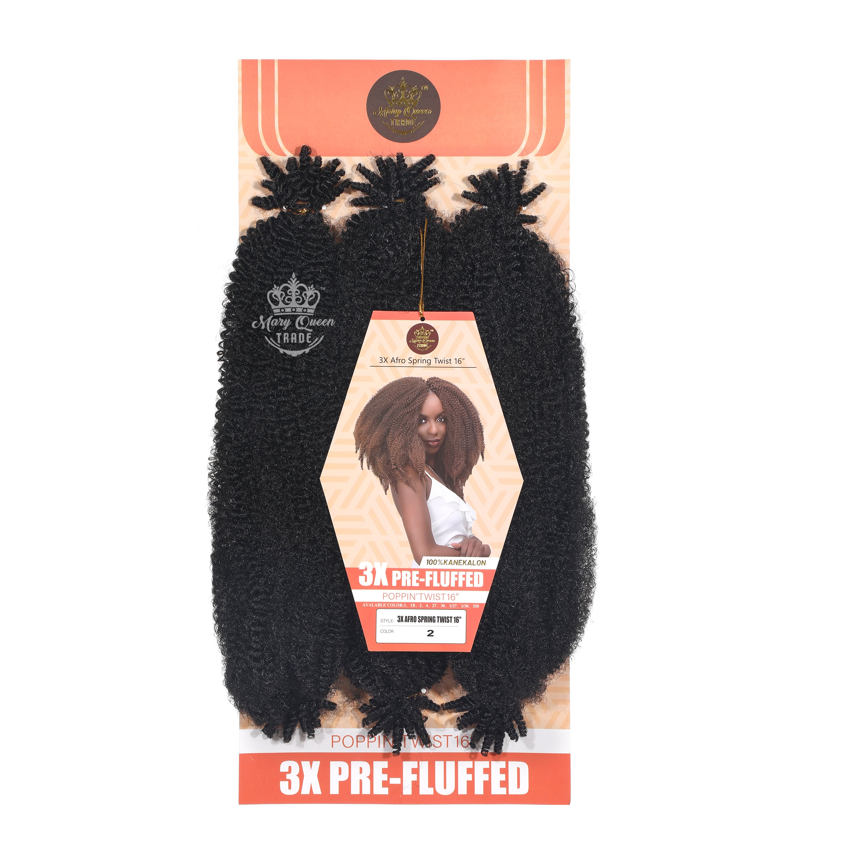 3X AFRO SPRING TWIST 16"