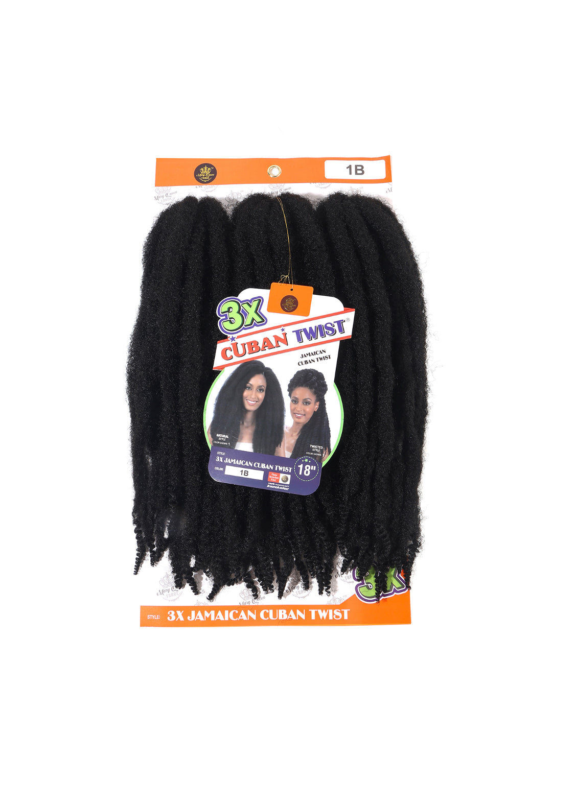 3X Jamaican Cuban Twist 18"