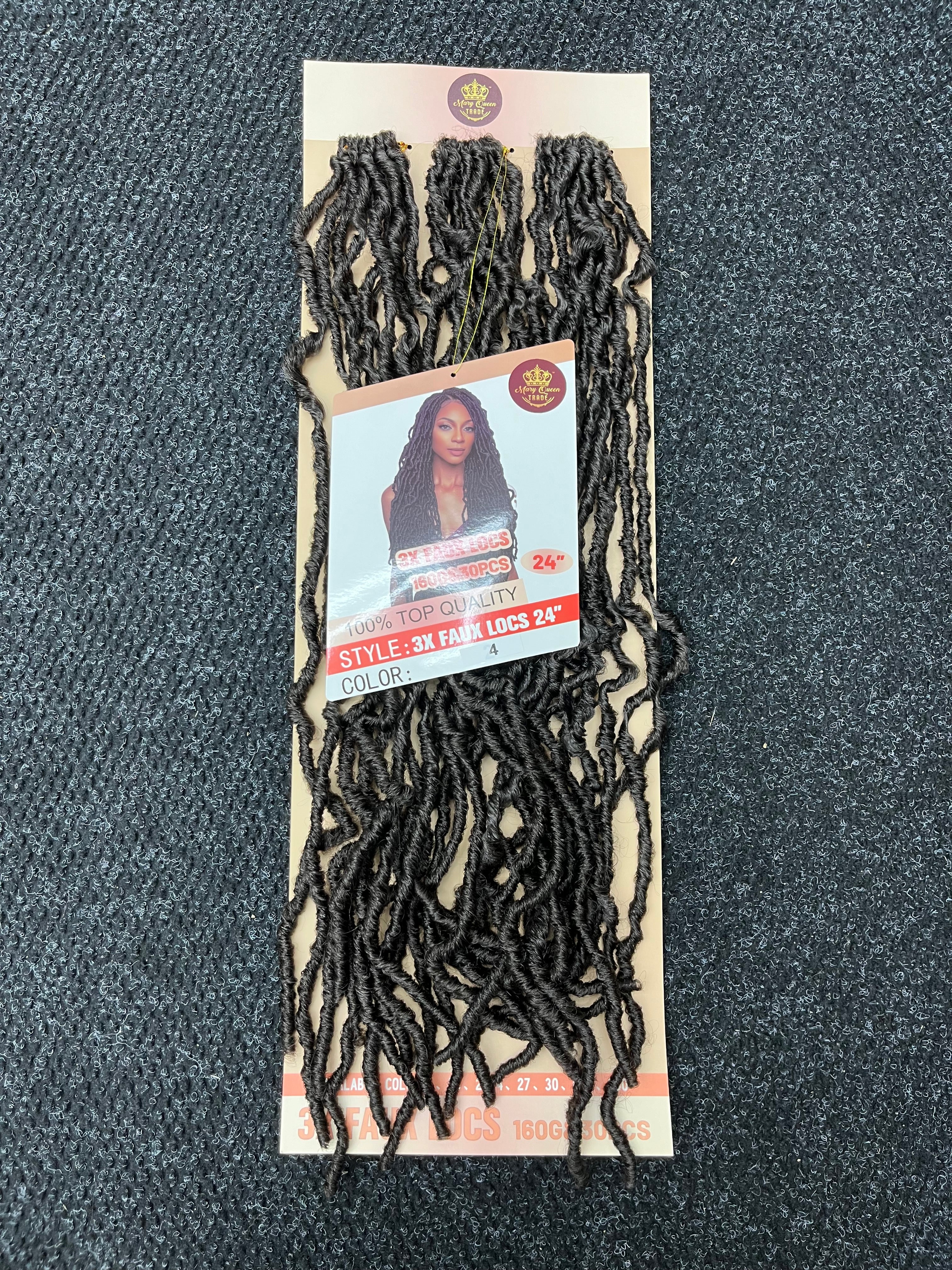 3X Faux Locs 24"