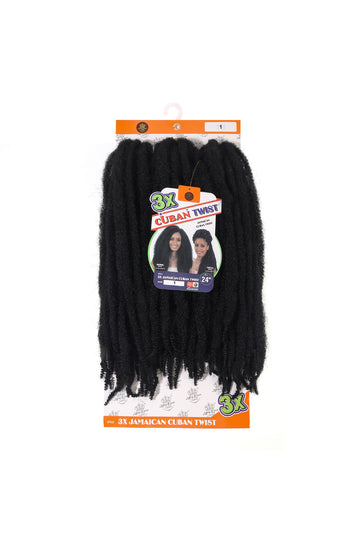3X Jamaican Cuban Twist 24"