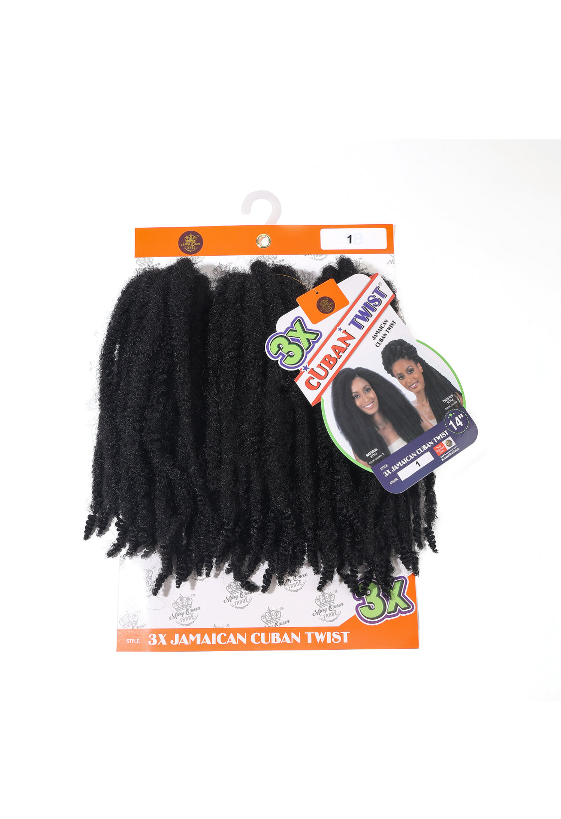 3X Jamaican Cuban Twist 14"