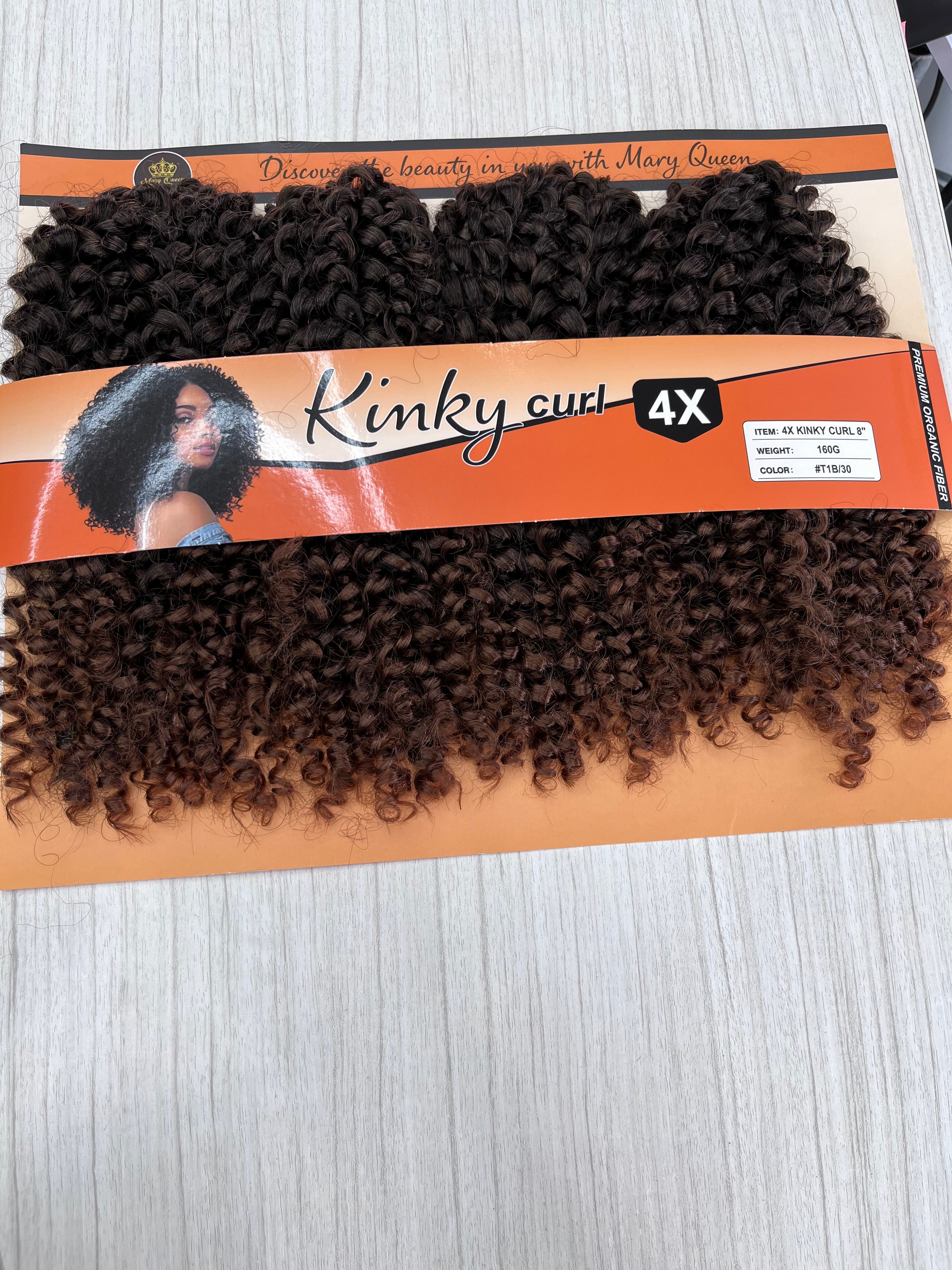4X Kinky Curl 8"