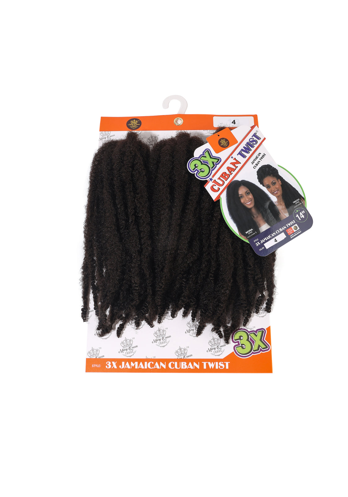 3X Jamaican Cuban Twist 14"