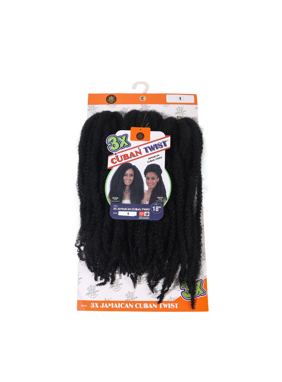 3X Jamaican Cuban Twist 18"