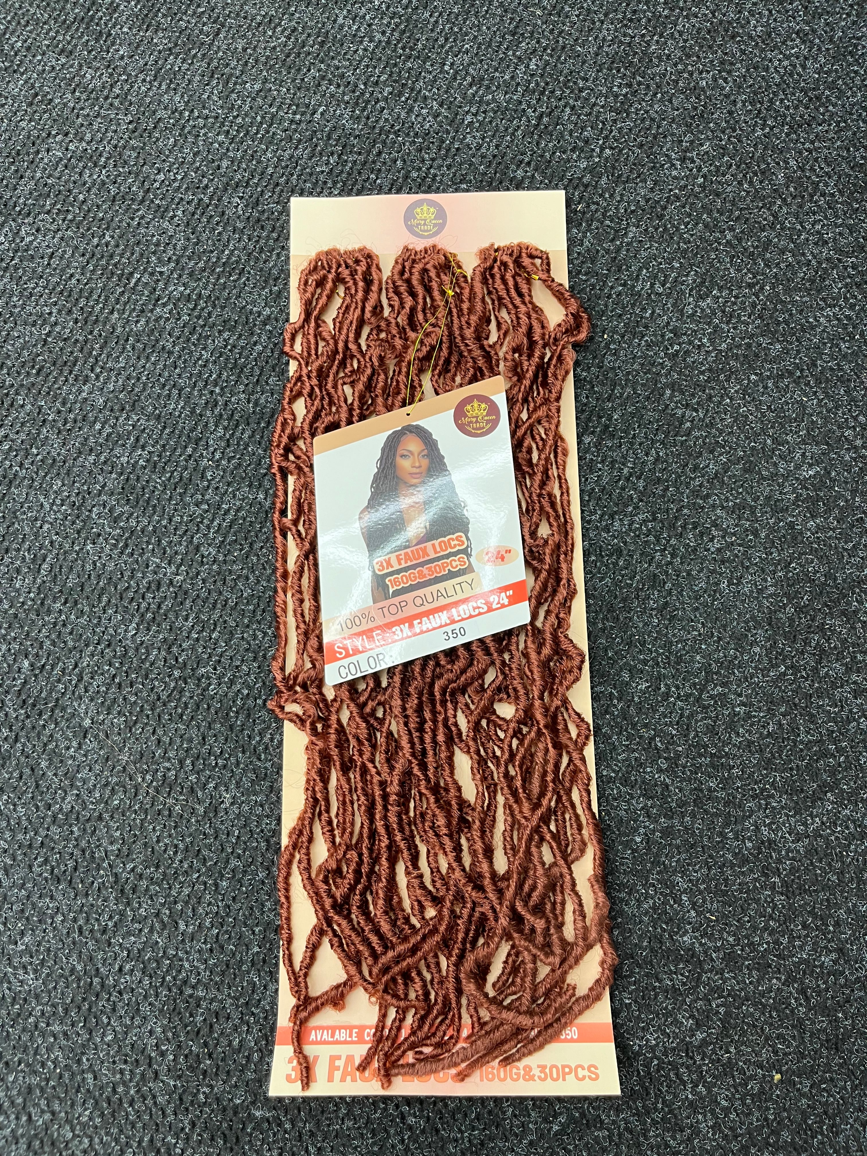 3X Faux Locs 24"