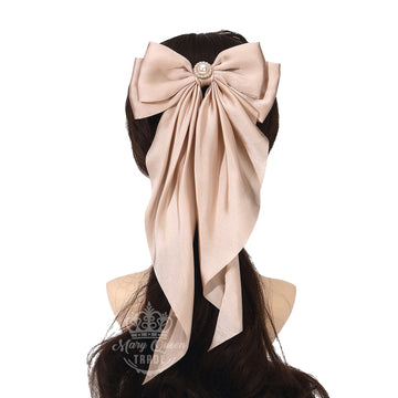 Silky Satin Big Bow Hair Clip