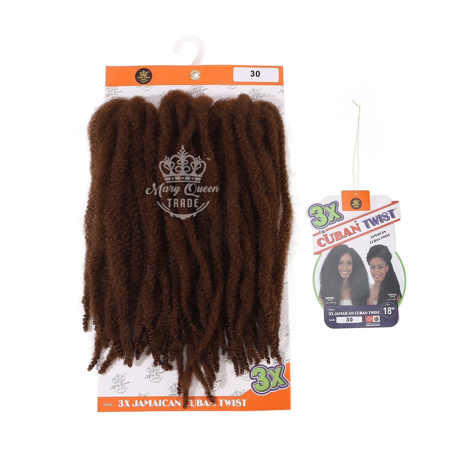 3X Jamaican Cuban Twist 18" - Wholesale