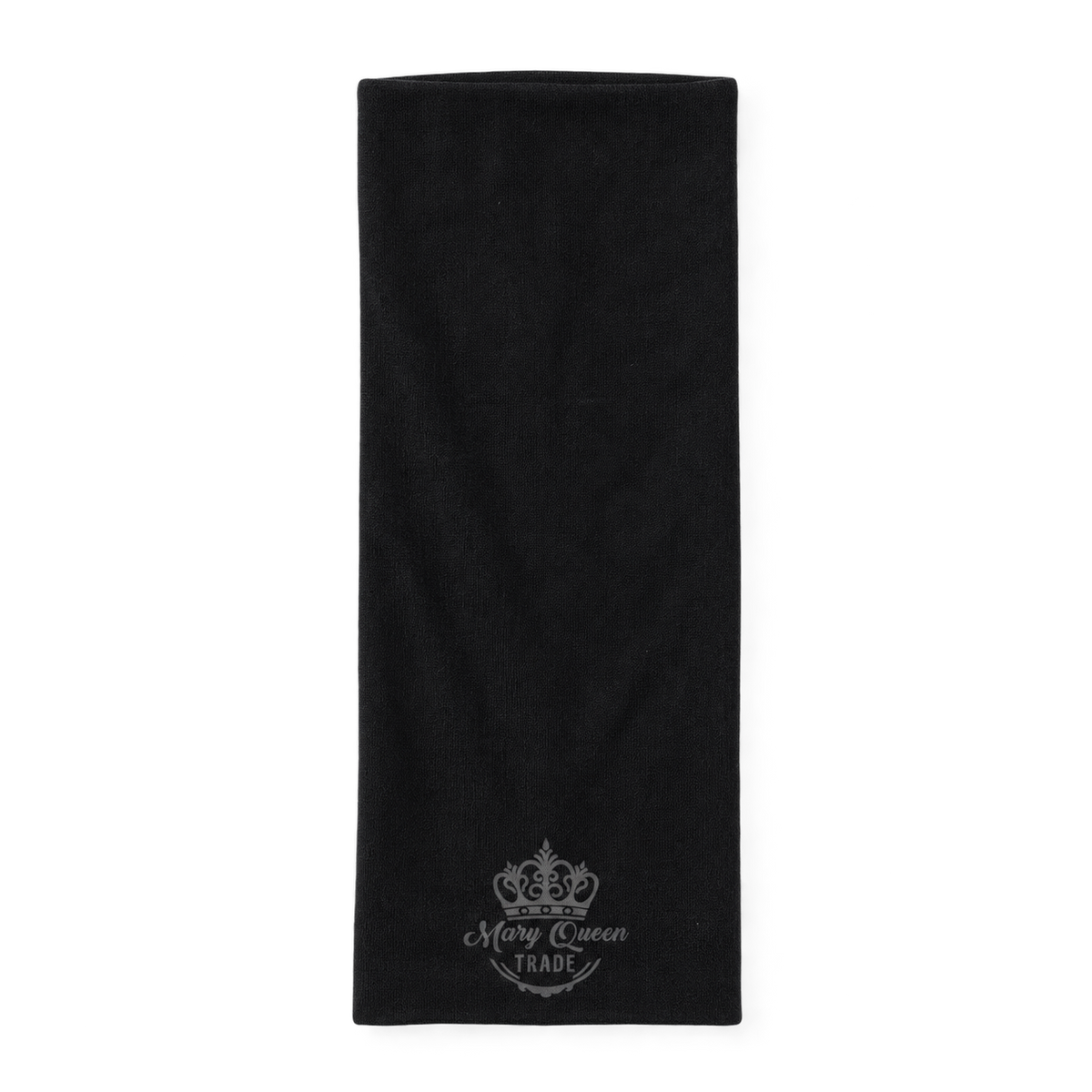 Black wide plain headband, shown individually with Mary Queen Trade watermark.