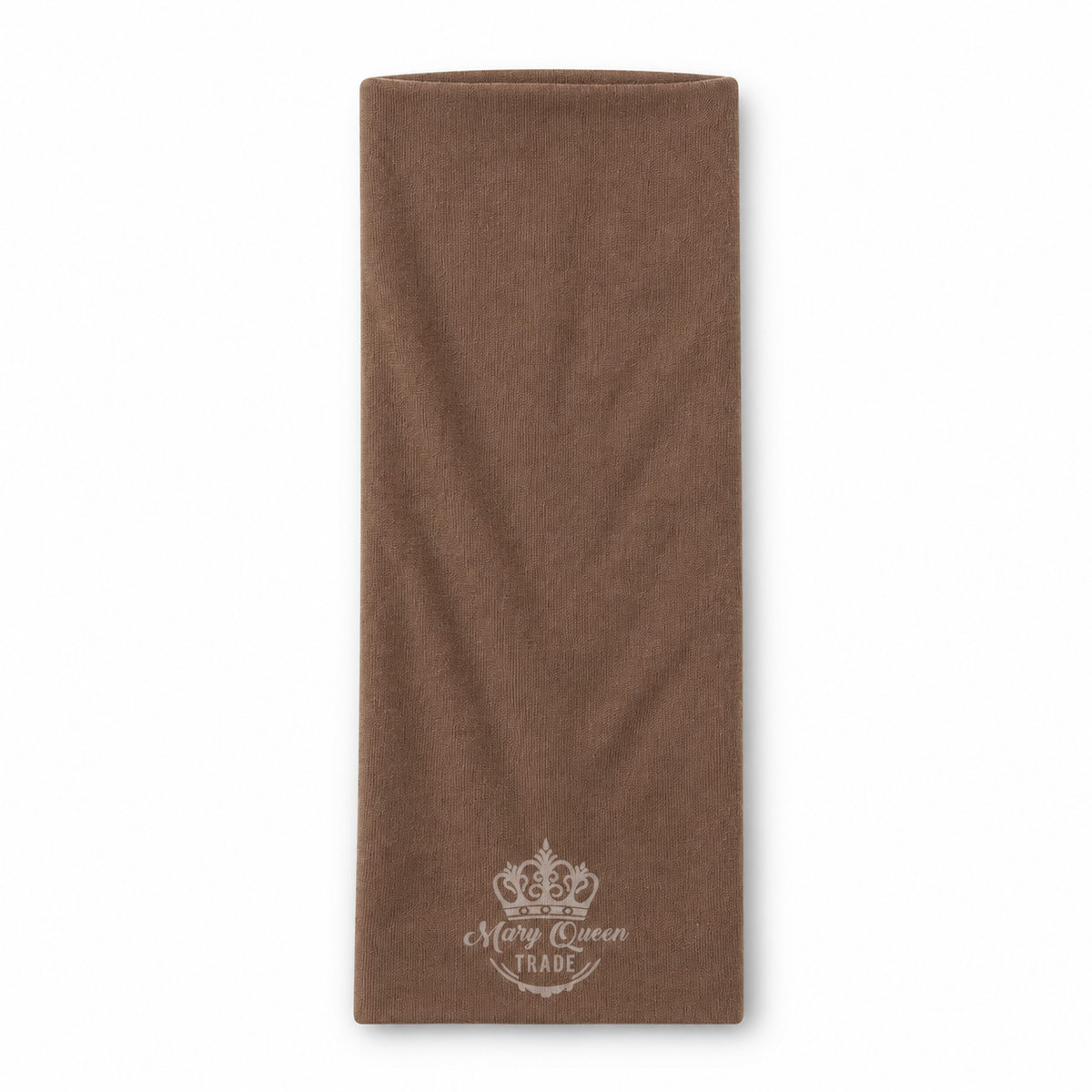 Brown wide plain headband, shown individually with Mary Queen Trade watermark.