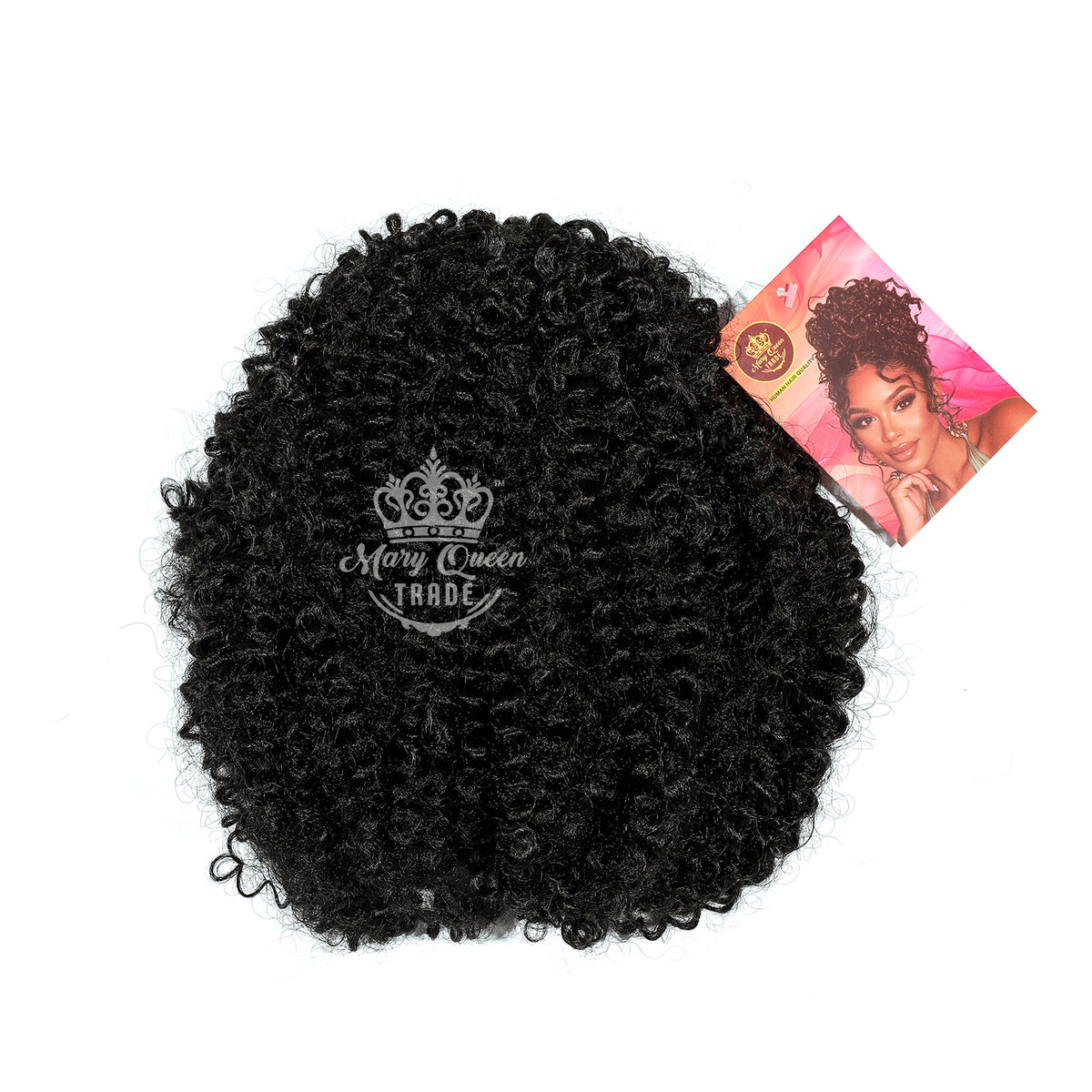 Mary Queen BioProtein™ Afro Kinky Curly Ponytail – 14"