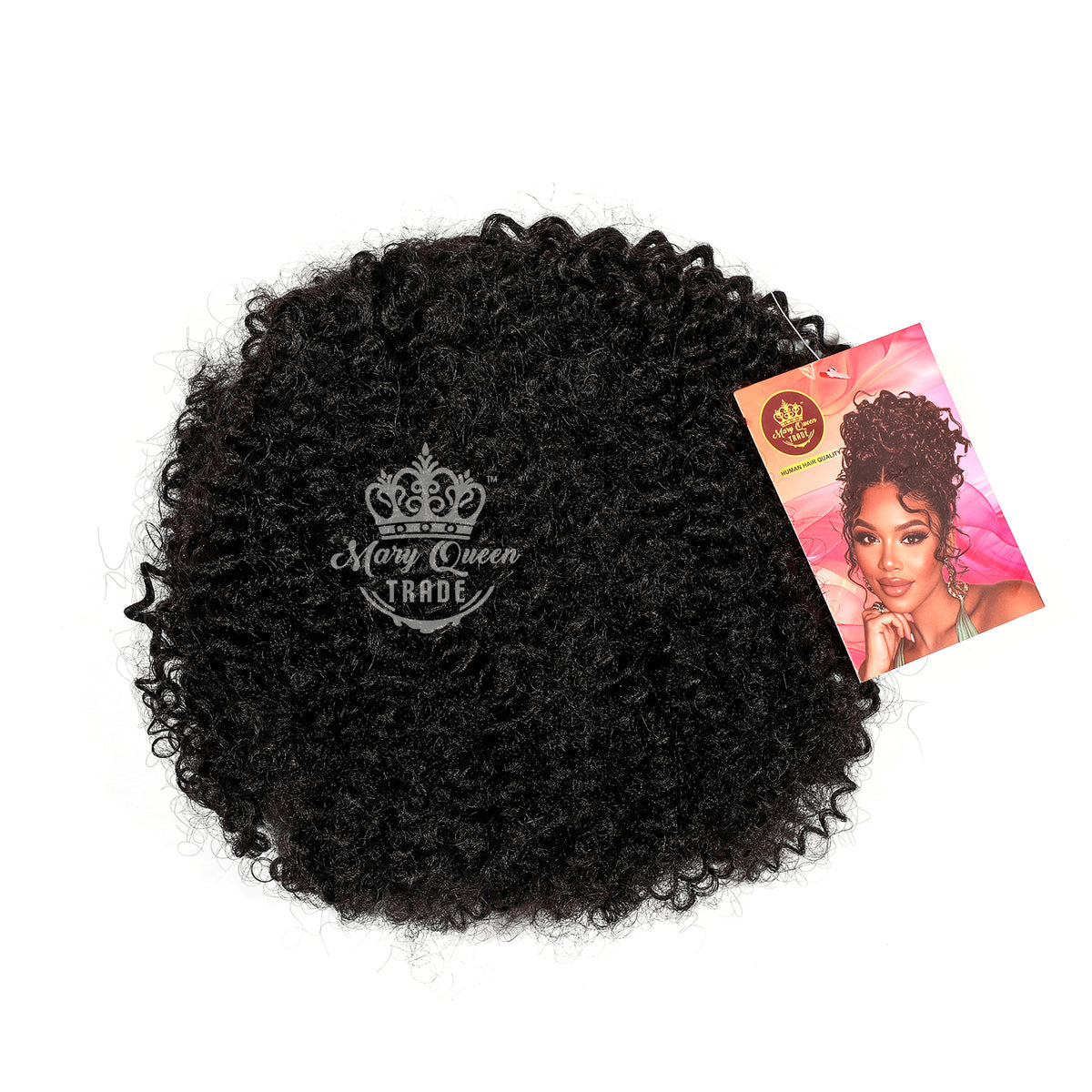 Mary Queen BioProtein™ Afro Kinky Curly Ponytail – 14"