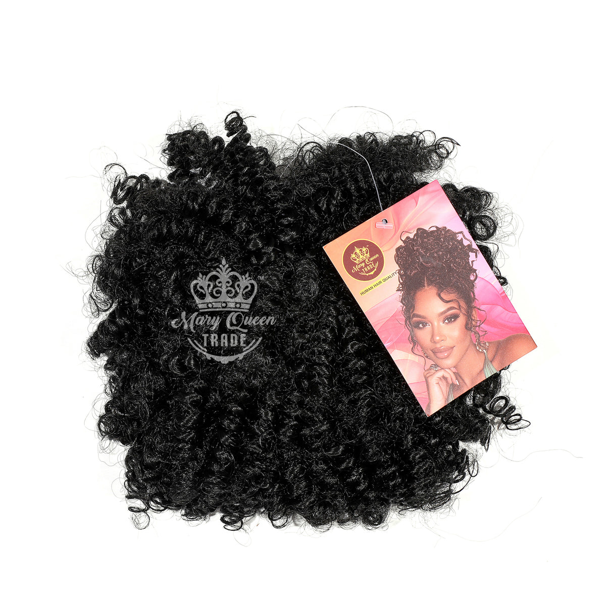 Mary Queen BioProtein™ Afro Puff Jumbo Ponytail – 12"