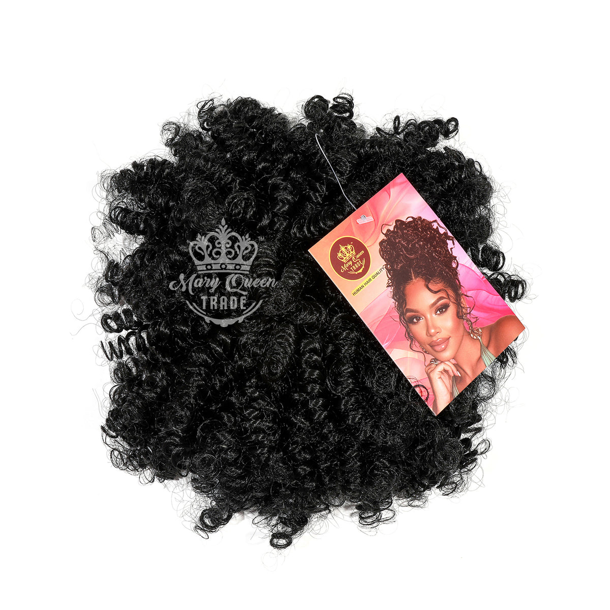 Mary Queen BioProtein™ Afro Puff Jumbo Ponytail – 12"