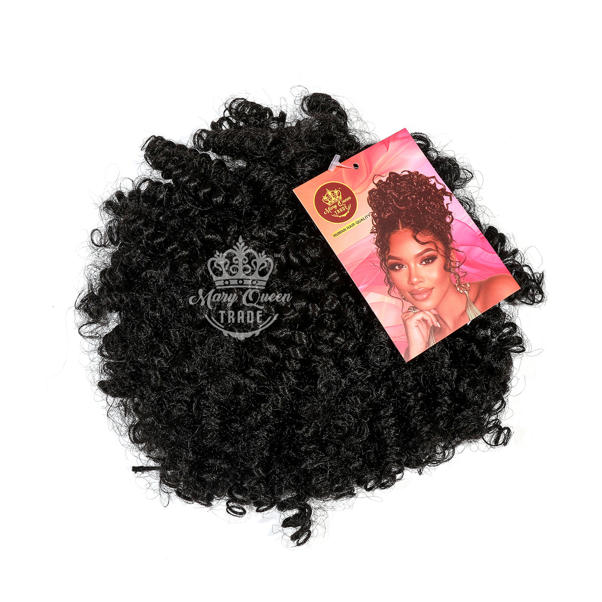 Mary Queen BioProtein™ Afro Puff Jumbo Ponytail – 12"