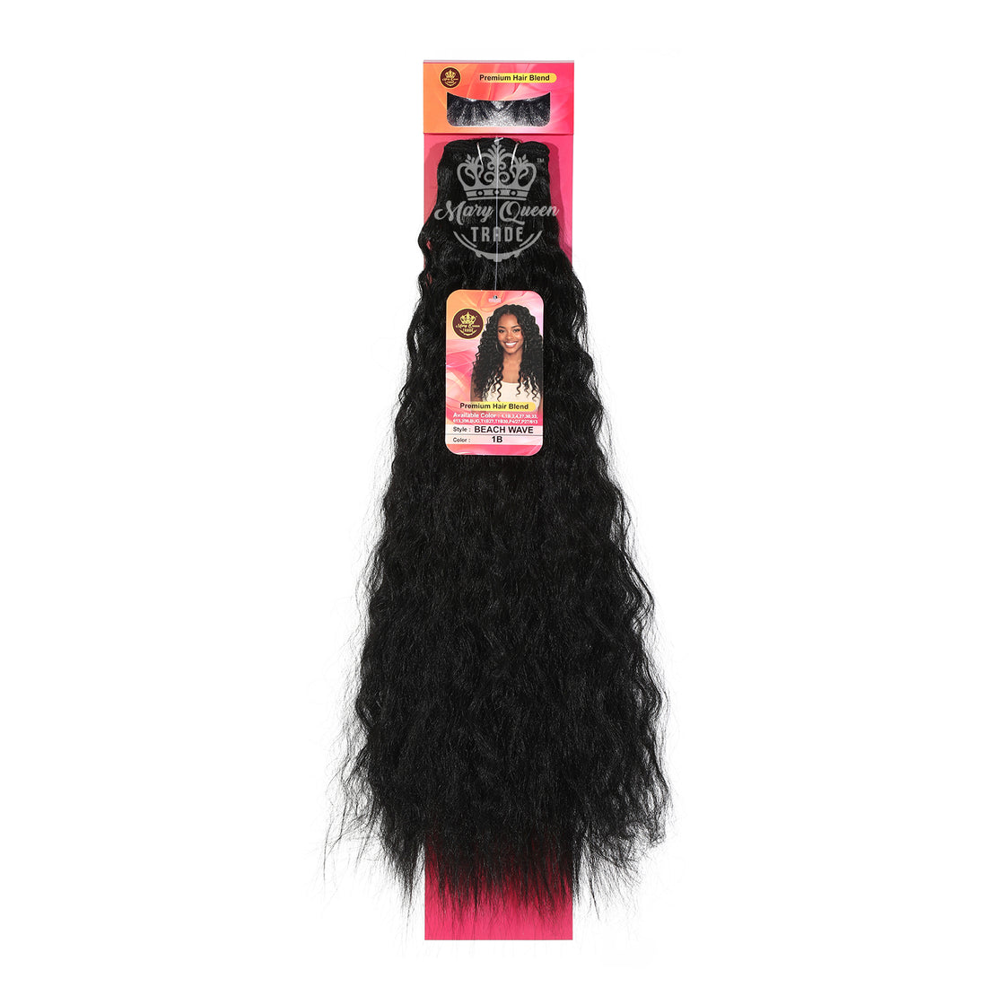 Mary Queen BioProtein™ Beach Wave Hair Extensions – 18" – Wholesale