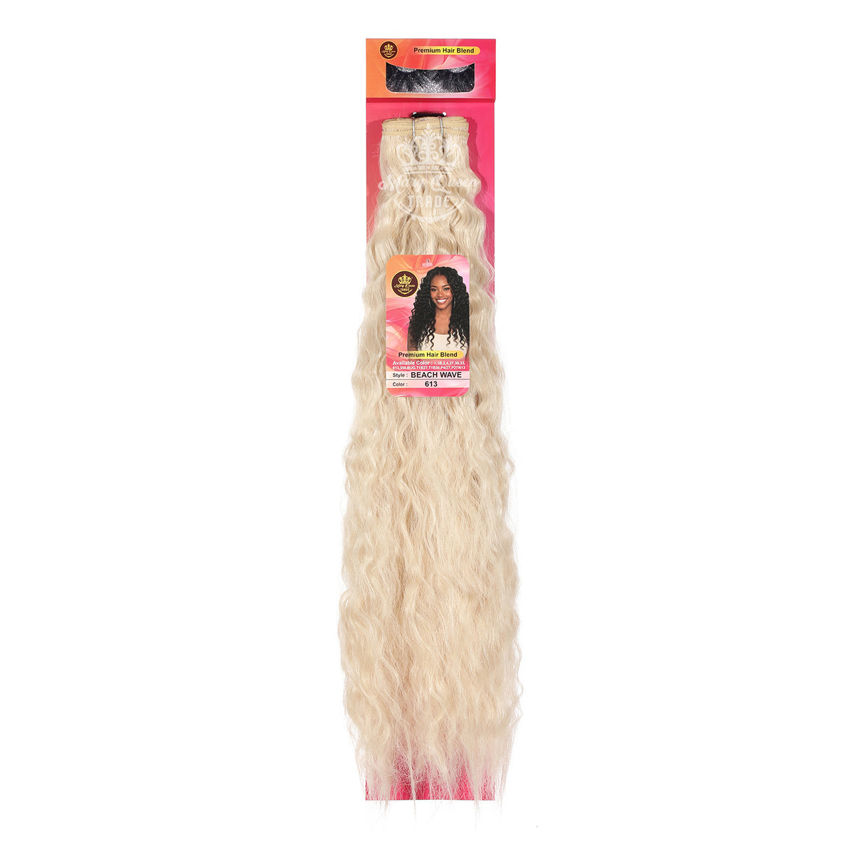 Mary Queen BioProtein™ Beach Wave Hair Extensions – 18" – Wholesale