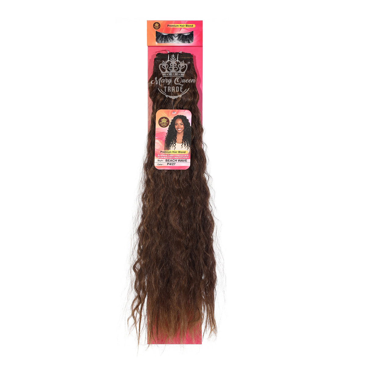 Mary Queen BioProtein™ Beach Wave Hair Extensions – 18" – Wholesale
