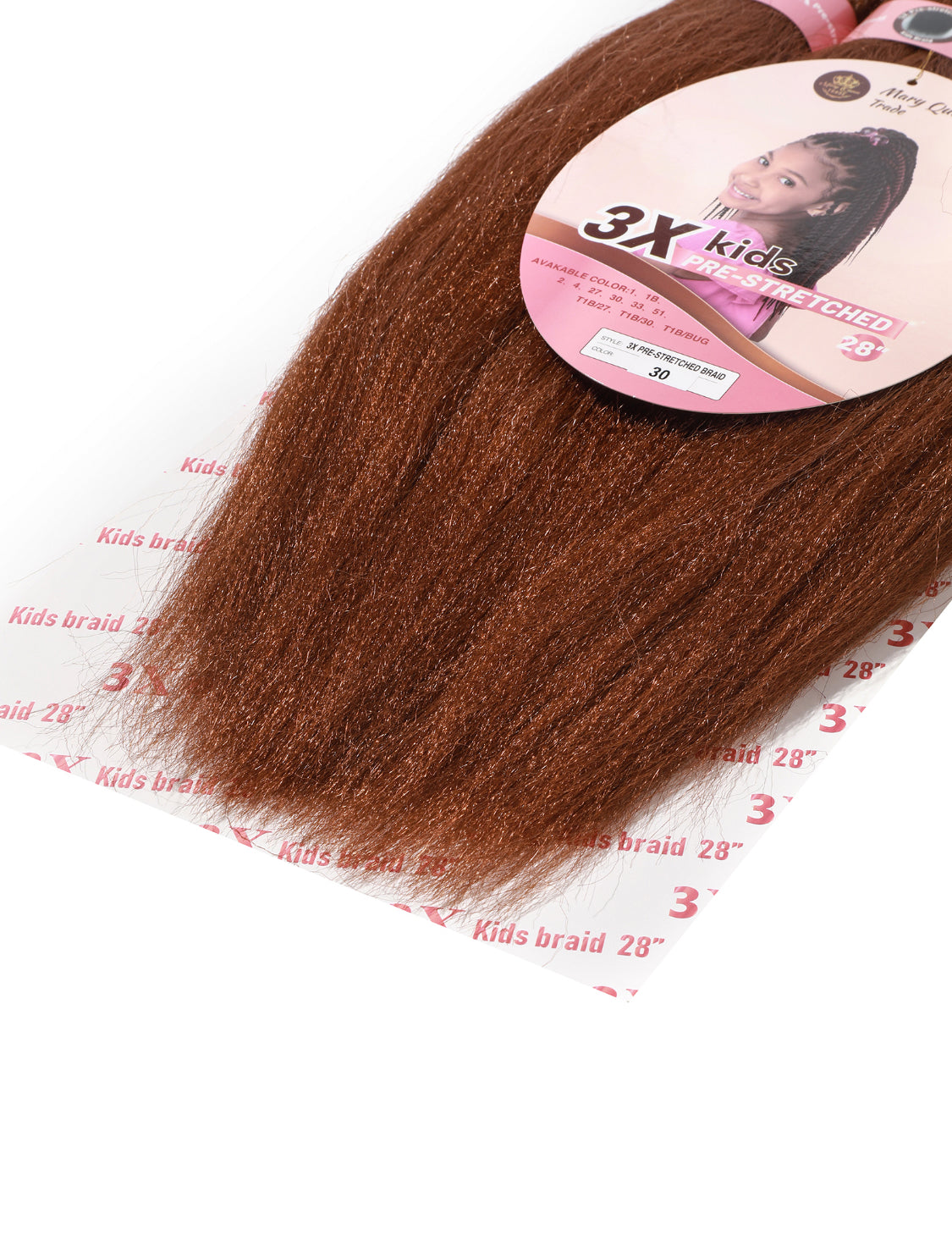 3X Kids Braids Pre-Stretched 28"