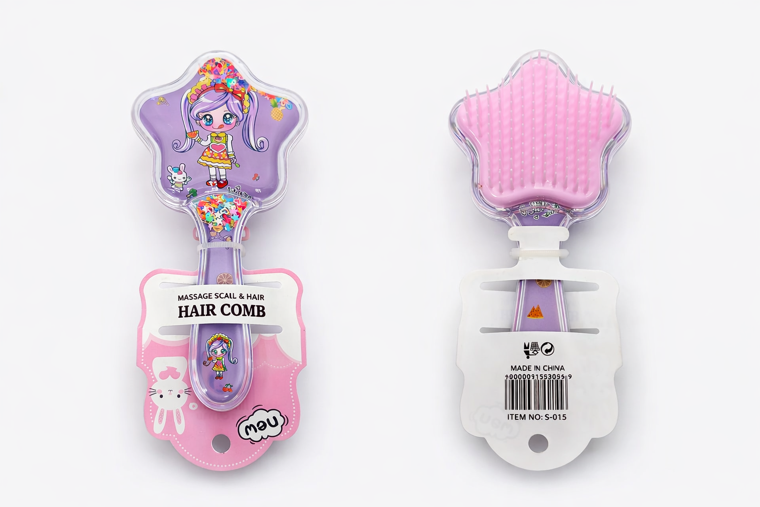 Cartoon Girls Hair Comb
