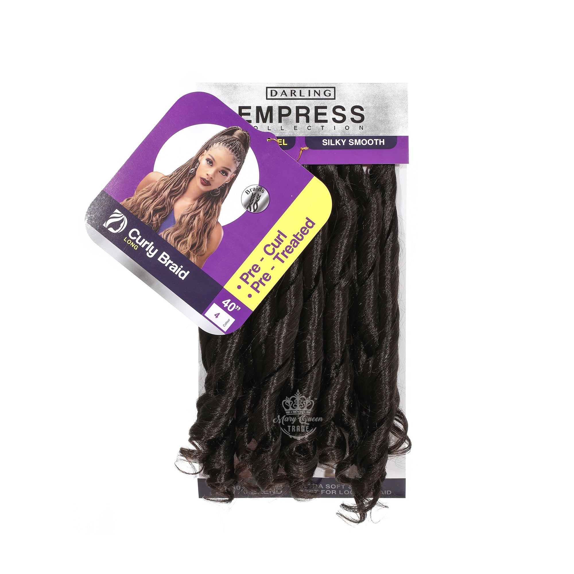 Tresses bouclées à la française - Tresses bouclées 40"