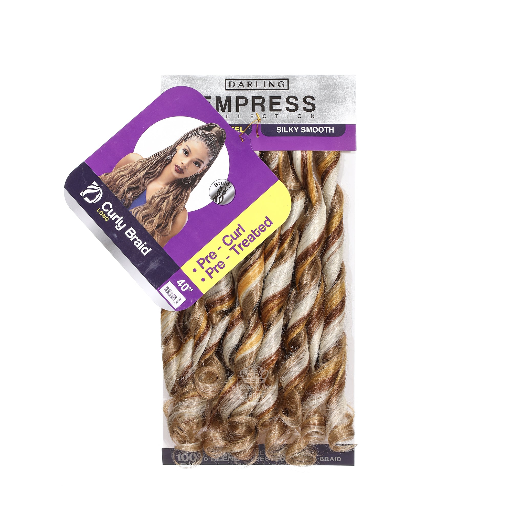 Tresses bouclées à la française - Tresses bouclées 40"