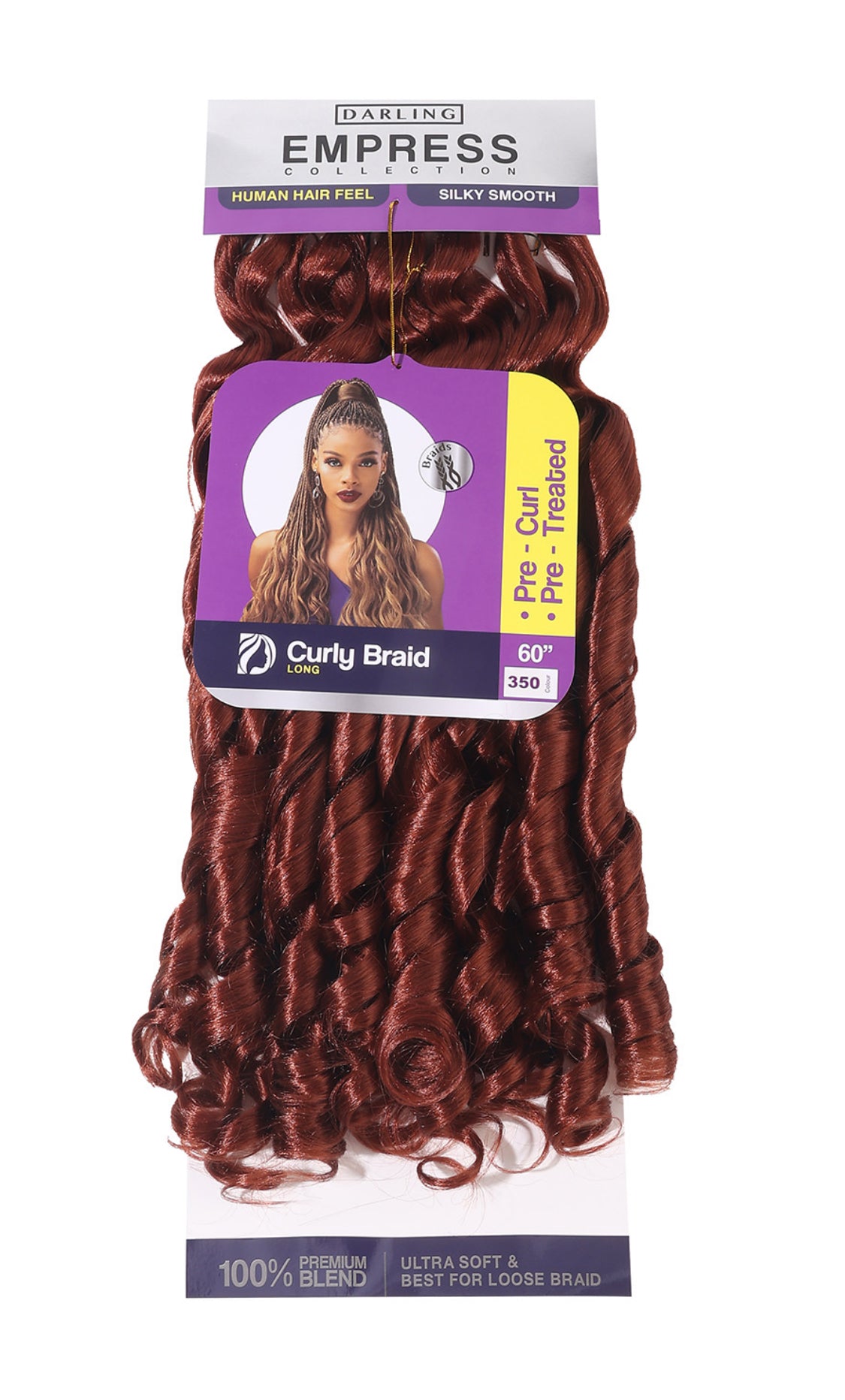 Tresses bouclées à la française - Tresse bouclée 60"