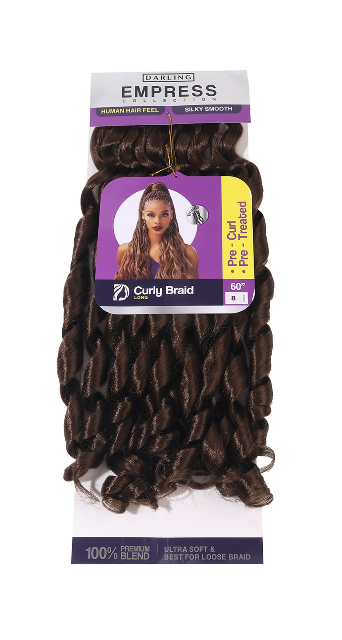 Tresses bouclées à la française - Tresse bouclée 60"