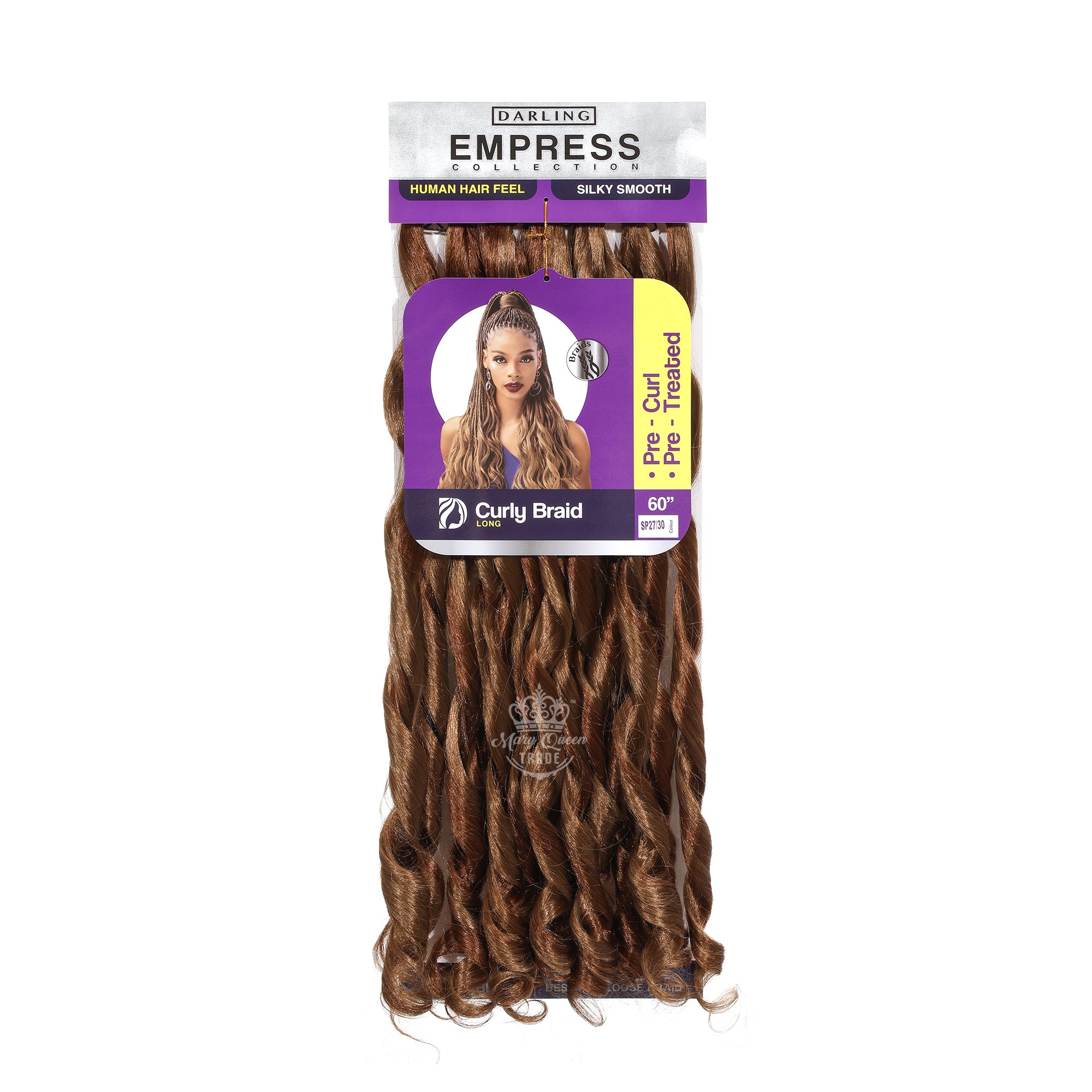 Tresses bouclées à la française - Tresse bouclée 60"